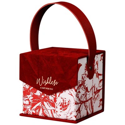 Geschenkbox mit einer einzelnen Rose