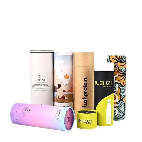 Tube Container Cylinder Cardboard Packaging Round Box Push Up Paper Tube